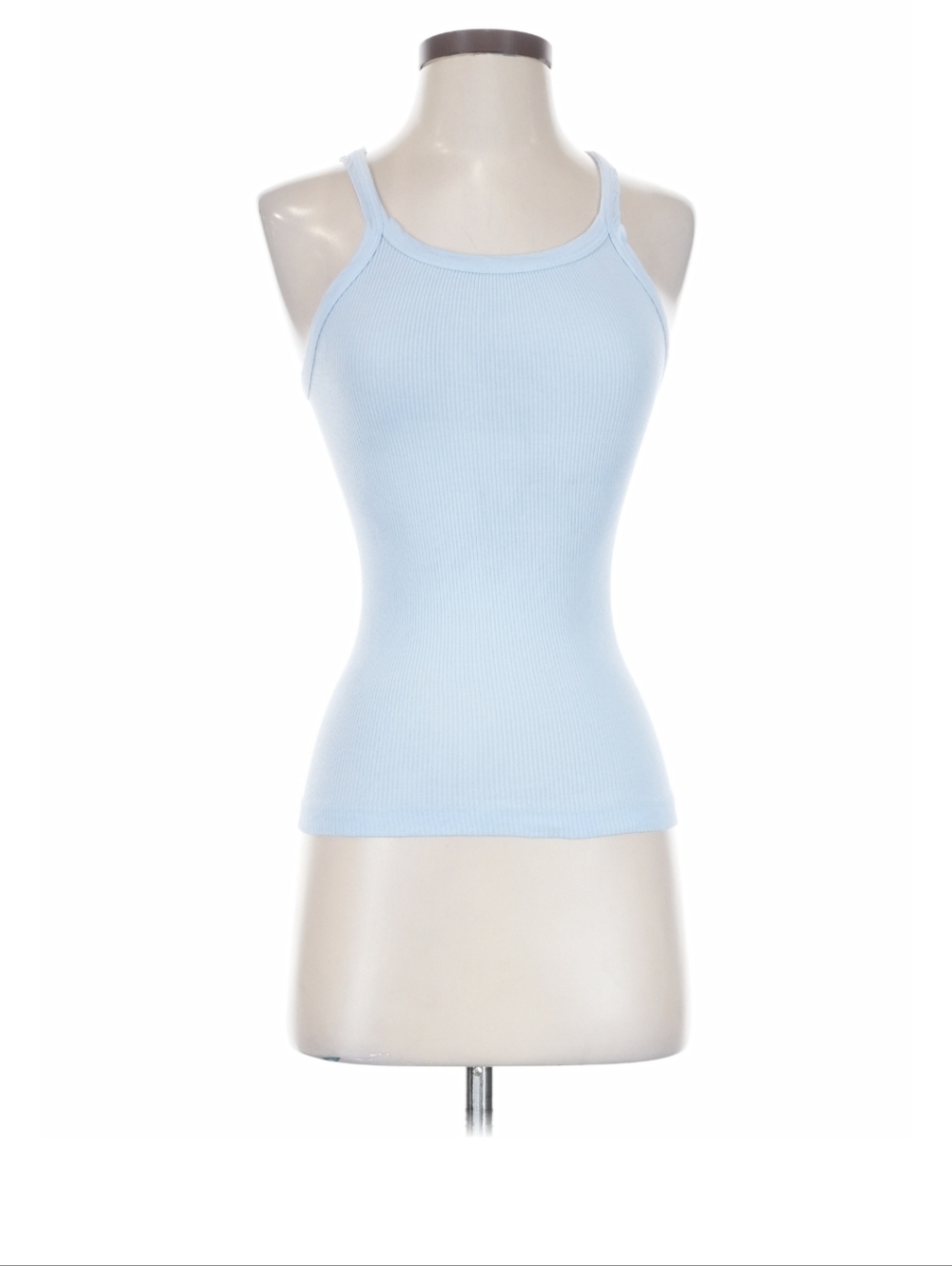 Re/Done Hot Pink Ribbed Tank Top Xs